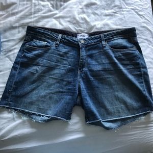 Paige- Plus Size Jean Shorts w/ Rough Hem
